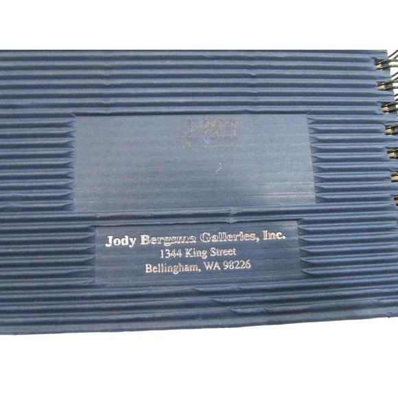 Dreamworks Journal Jody Bergsma Cat Print Blue Corrugated Cover Spiral Bound - Picture 15 of 16